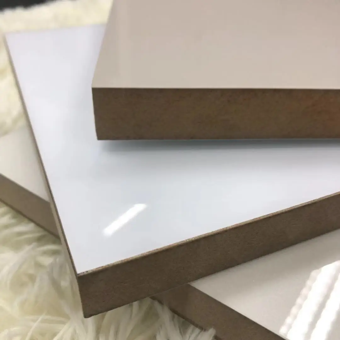High Gloss Acrylic MDF Boards Laminated 18mm Thick MDF Board Lacquer Acrylic MDF Board