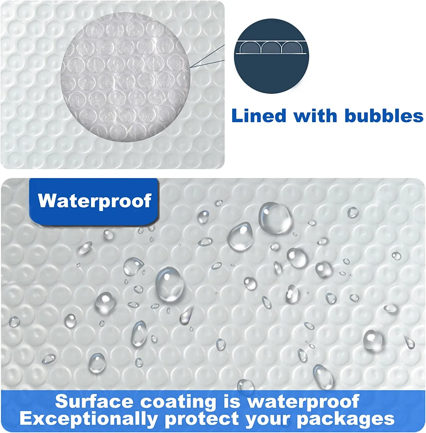 ZGCX Wholesale Custom Logo 9x12 Bubble Mailer Blue 6x9 Mini Bubble Mailer 6x9 Poly Bubble Mailers White Ready To Ship