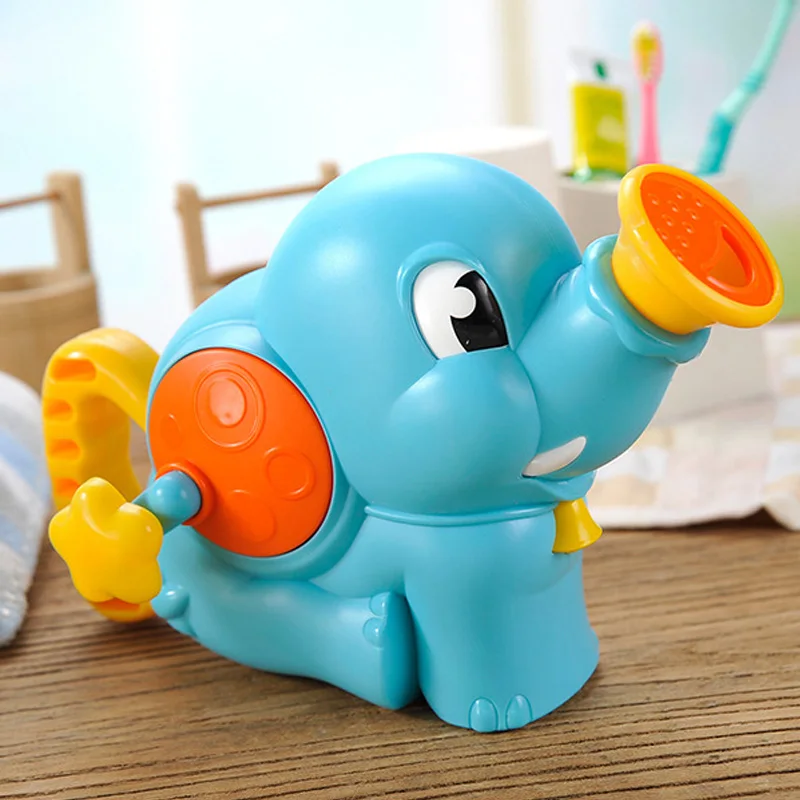 
Hot selling plays water toy elephant manual water spray baby and kids shower toy for bath 