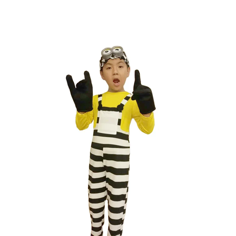 Full Family Novelty Christmas Cosplay parent-child Thief Dad Minions Jumpsuit suit role-playing performance Halloween costume