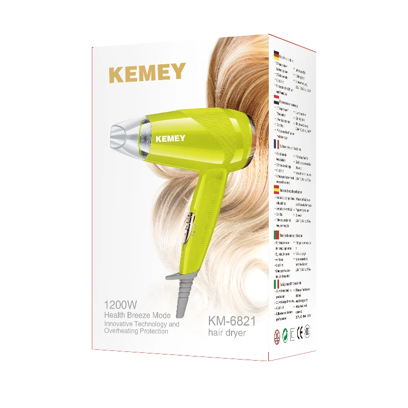 KEMEI Km-6821 Strong wind does not hurt hair, household hair dryer