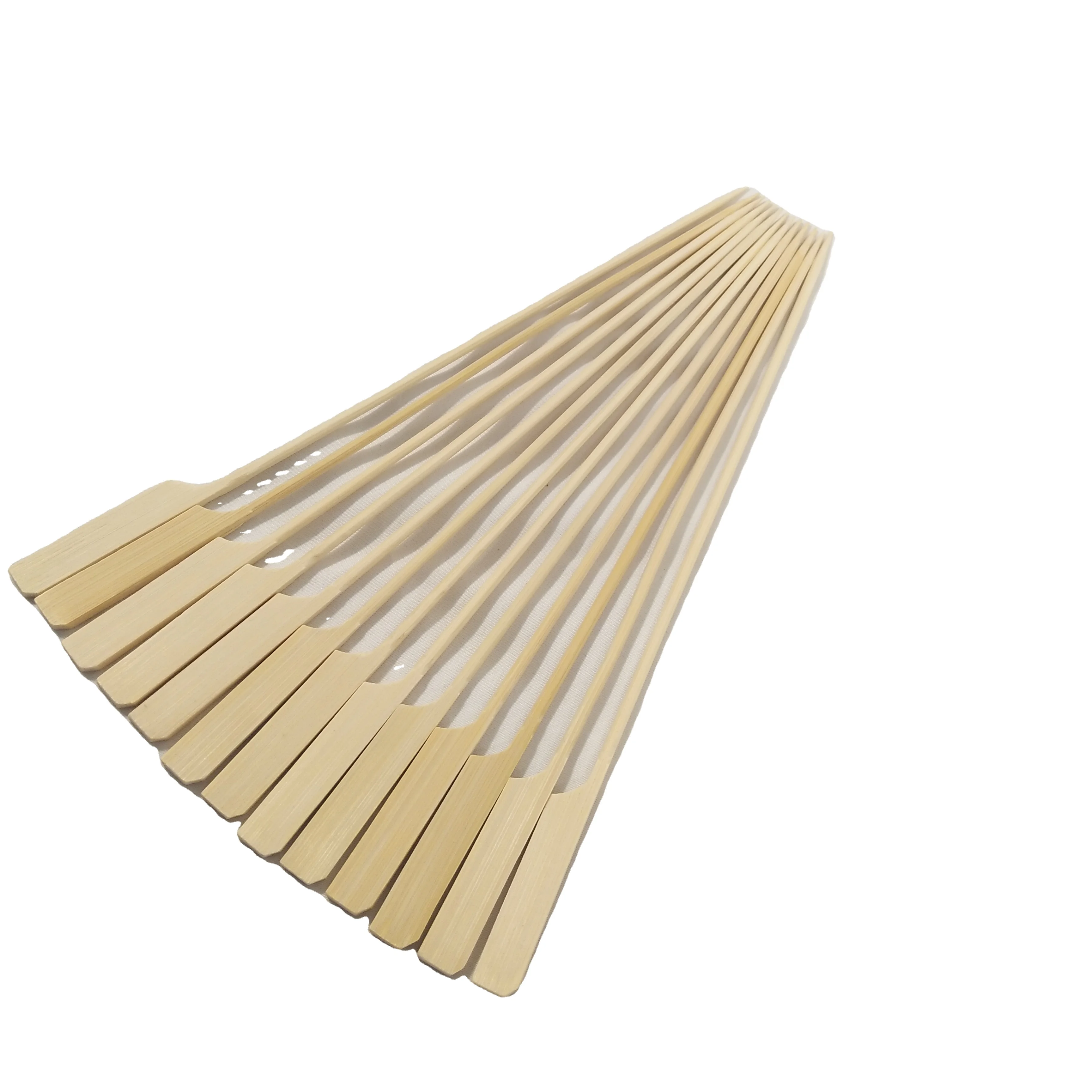 Wholesale 100% Natural Bamboo Fruit Food Picks Paddle Teppo Skewers for BBQ