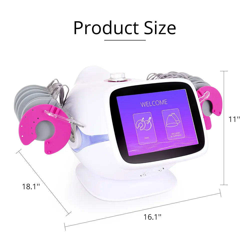 Новый стимулятор мышц EMS вакуумный аппарат для подтяжки ягодиц и уменьшения жира кожи лица оборудование салонов красоты