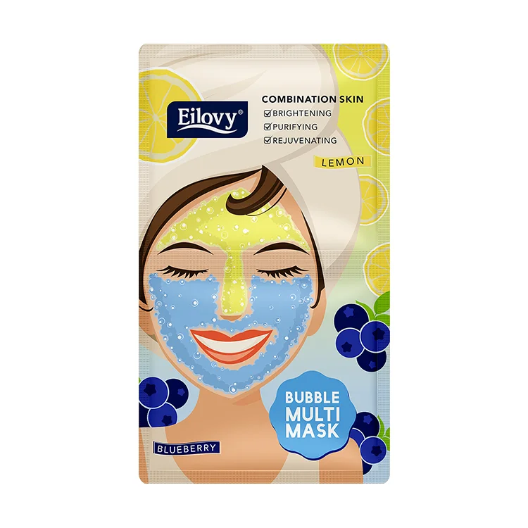 New OEM ODM hot popular  Best Selling wholesale blueberry purifying  Bubble Hydra for Hydrate gel  maskes Juicy gel maskes