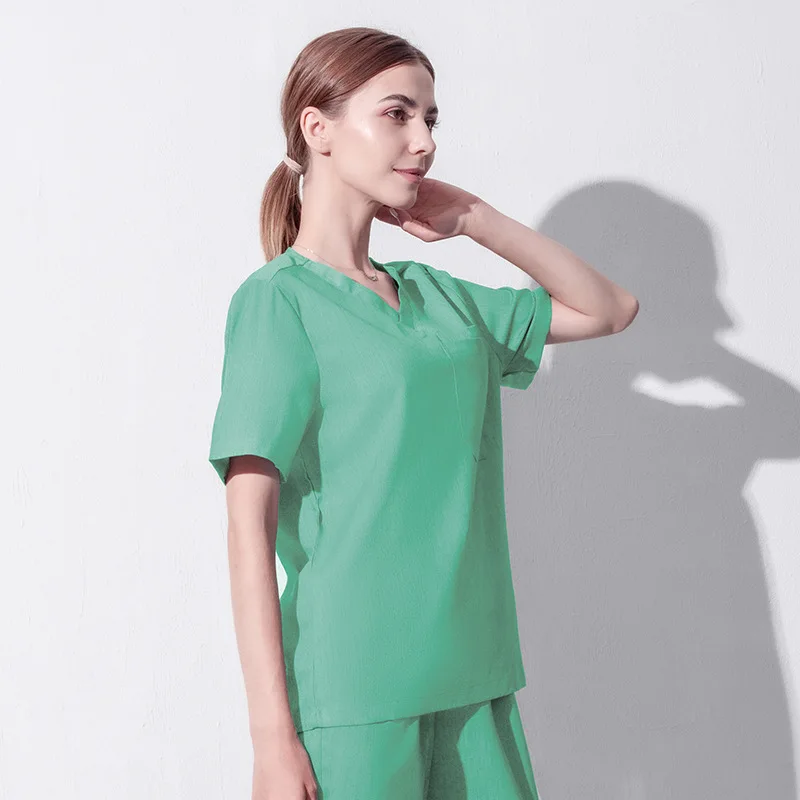 Women and Man Jogger Medical Nursing Scrubs Uniforms Sets Wholesale Doctors and Nurses Female