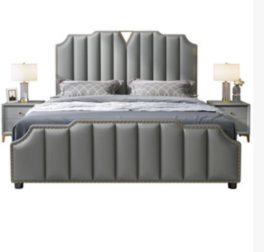 Factory wholesale American light luxury solid wood bed European style princess bed furniture