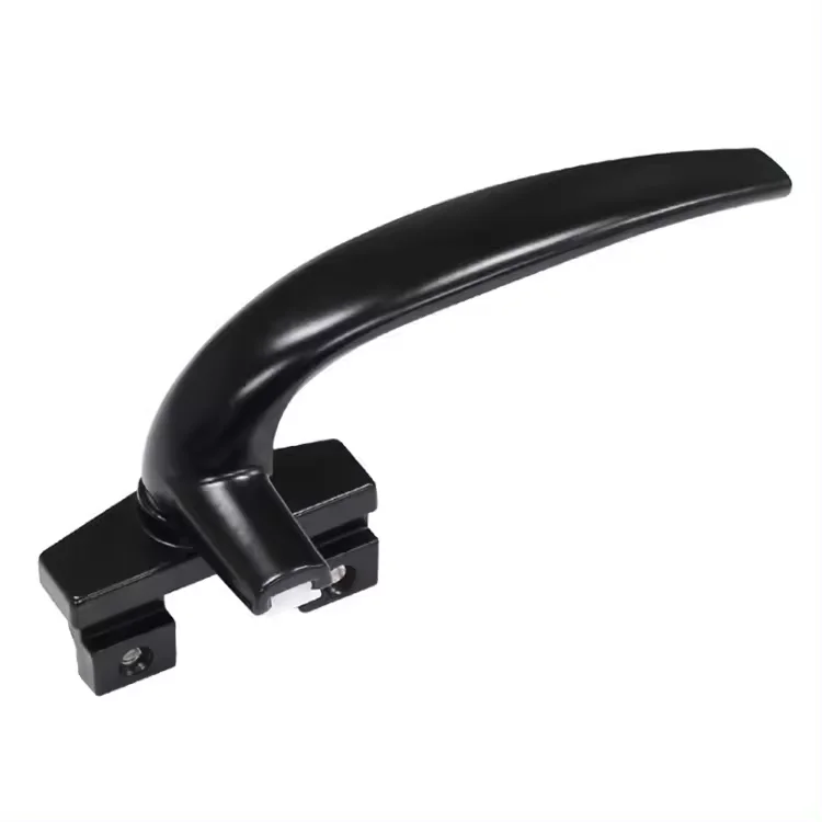 High Quality Aluminum Casement Windows Lock Handle Black Pull Window Handle Lock Door Lever Window Door Handle with Key