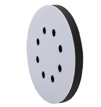 5 Inch 8 Holes Foam Interface Pad Super Foam Sanding Pads for Buffer