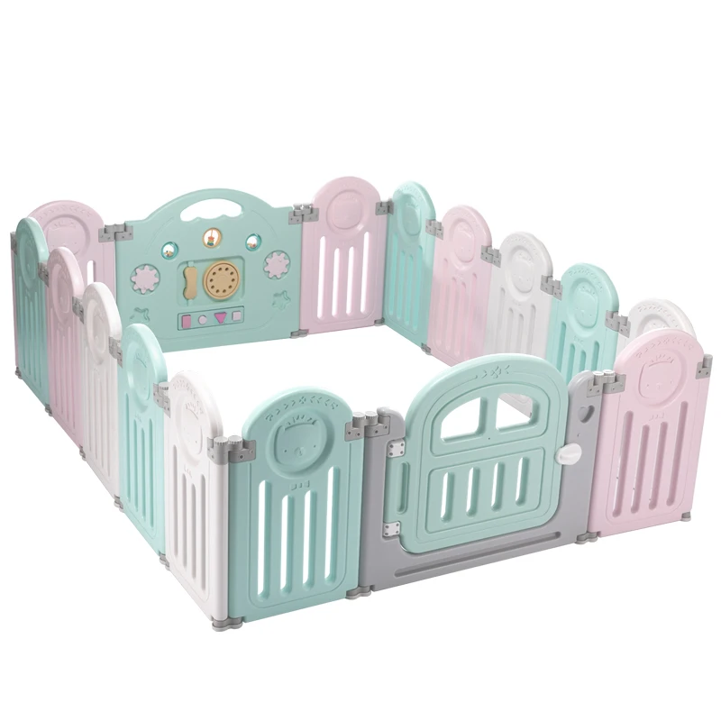 
Wholesale good quality Baby cheap folding playpen toddler playground kids play fences with fun toys  (62477554018)