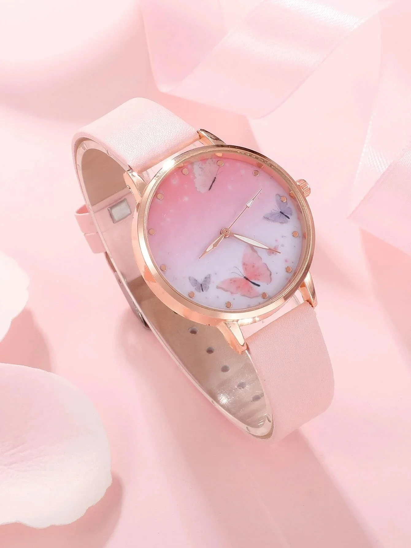 NW1410    Leather Hand Watch Set with Bracelet  rings  for Women