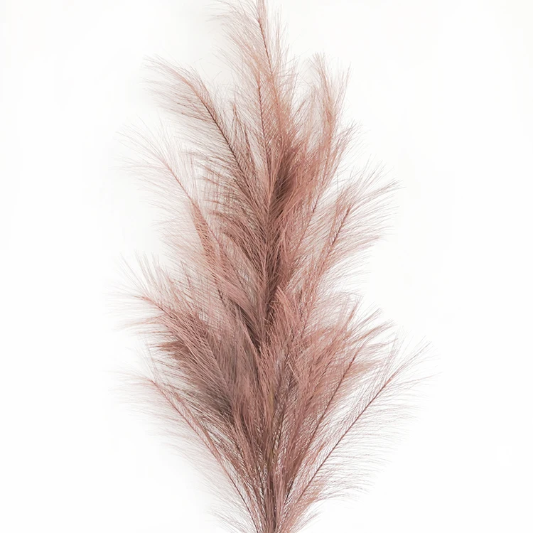 Amazon hot sell customized decorative flowers 44 inch faux artificial plants decoration pampas grass