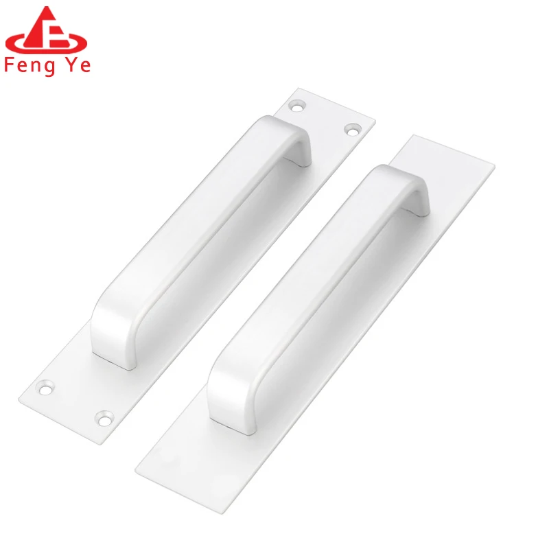 Hot Selling Barn Door Round Solid Handle Black Furniture Handle Set Simple Heavy Duty Flush Door Handle For Gates Garages Sheds