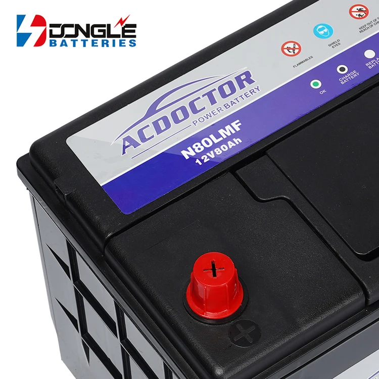 Wholesale Price Cold Start Function Maintenance Free 12V 80Ah Boats Trucks Lead Acid SMF Automotive Battery