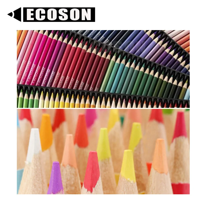 premium 150 160 coloured pencil Multicoloured Triangular Round Hexagonal Oily Colour Pencils 180