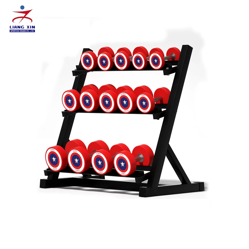 Factory Manufacture Wholesale China 2.5-50kg dumbbell fitness equipment Round head dumbbell set