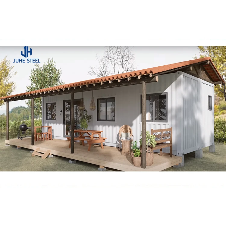 Luxury 4 bedroom prefab container beach house with excellent insulation