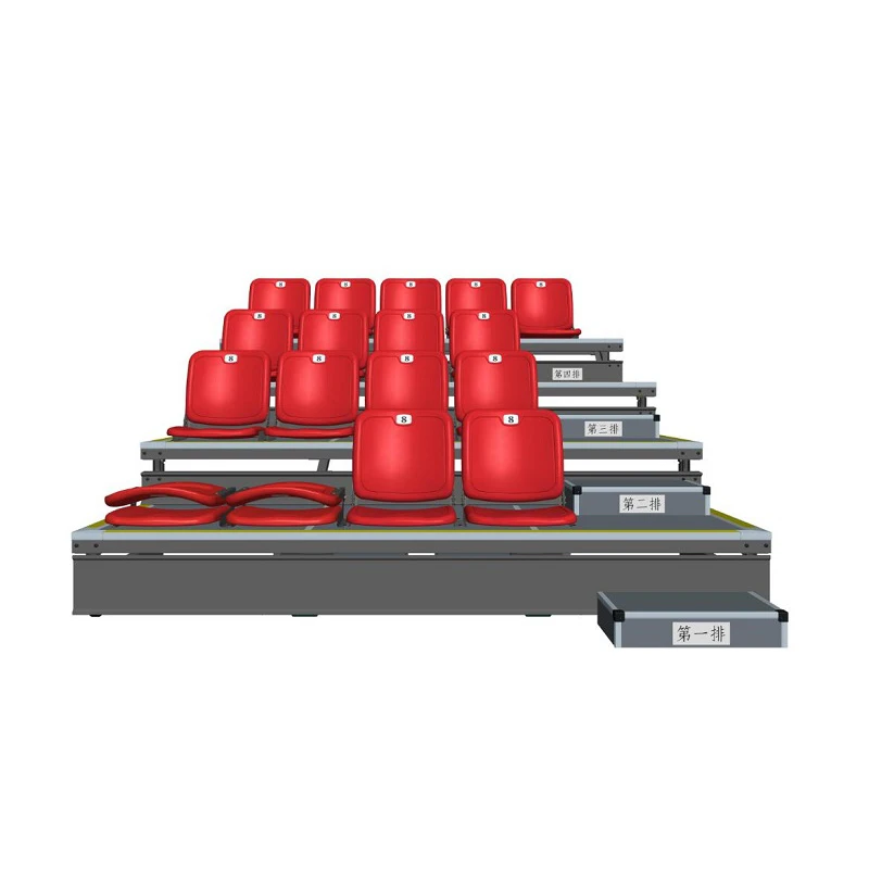 Yourease retractable bleachers system plastic  folding seats for stadium