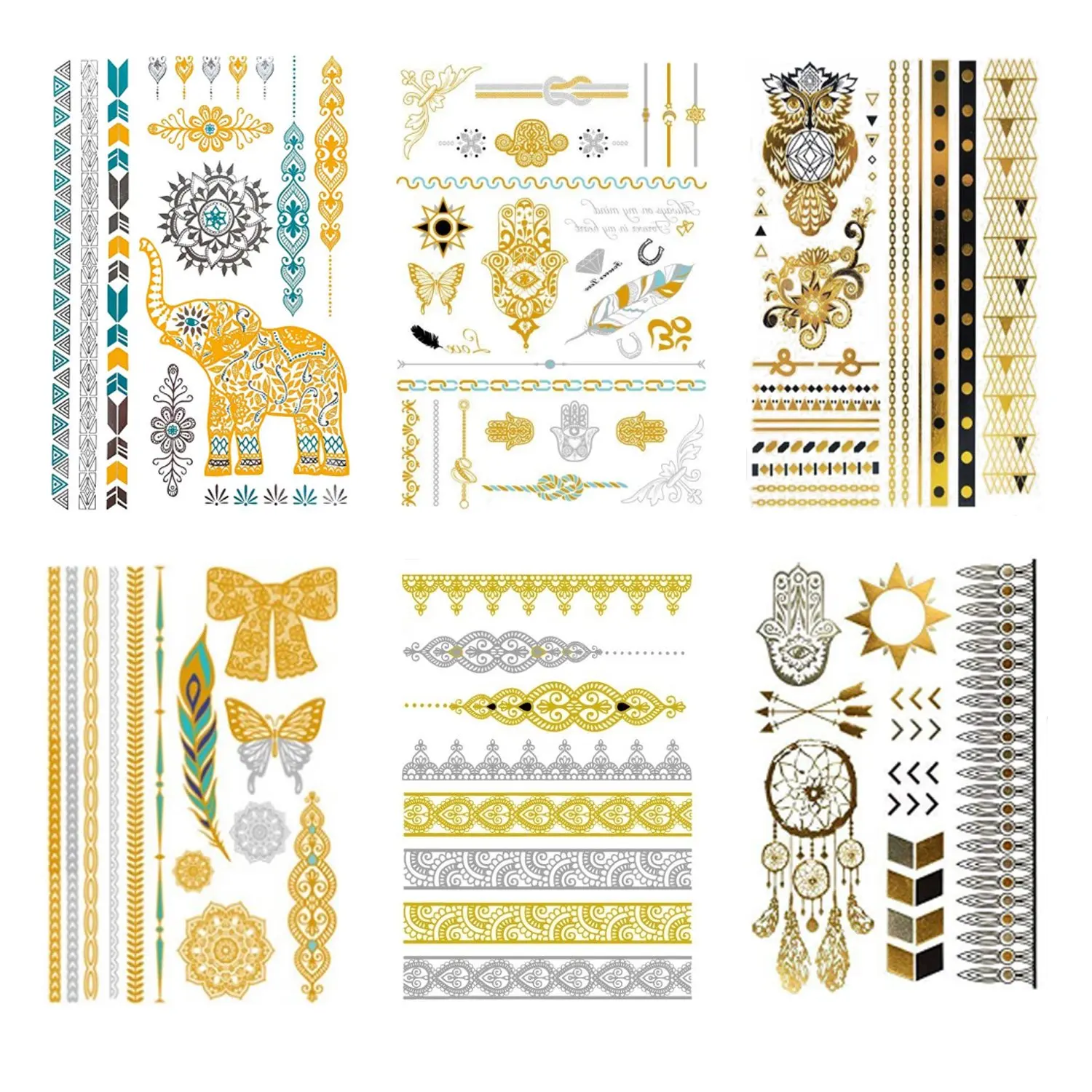 Body High Quality Temporary Paper 2021 Tattoos Templates Stencil Stickers