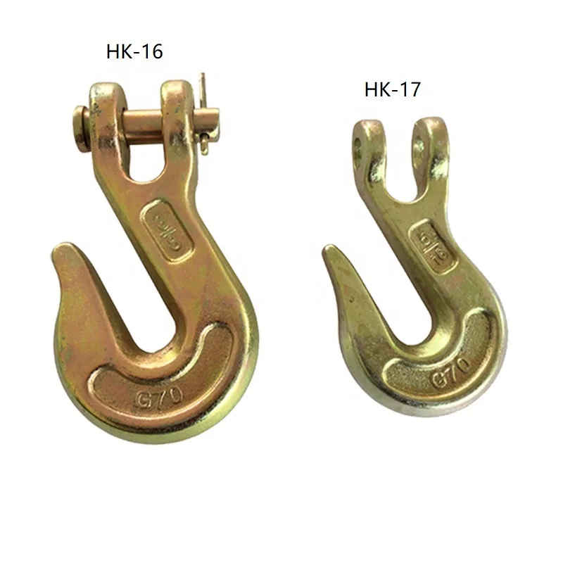 RY Hot Sale Truck Trailer Lifting Hook Forged Galvanized Clevis Grab Hook