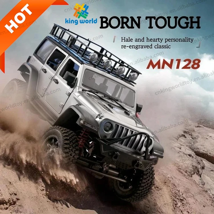 1/12th MN128 Four-wheel Drive RC Model Car RTR Climbing Racing Off-Road Truck with Lights