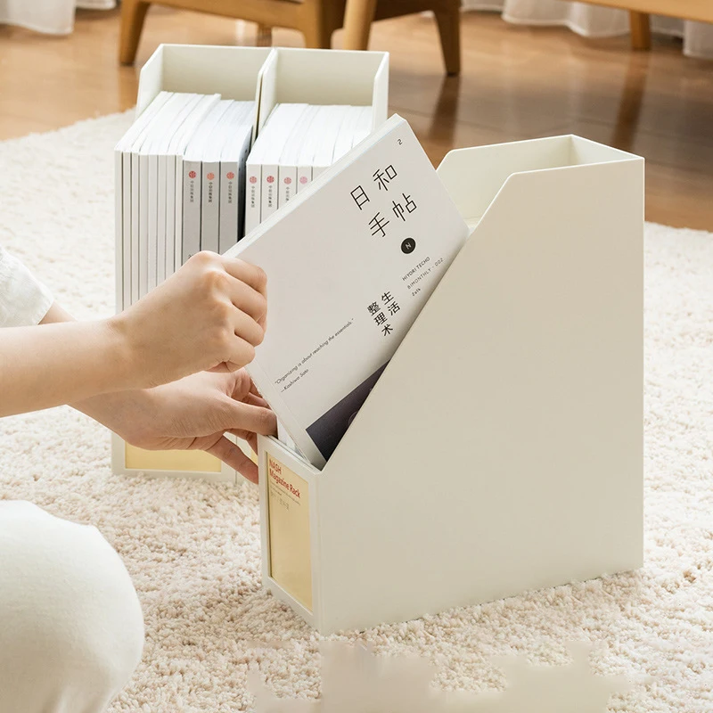 File Column Plastic Compact Desktop magazine books data file storage file box office supplies