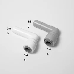 Reverse osmosis POM material 1/4 - 3/8 elbow connection RO system parts water purifier filter quick fitting