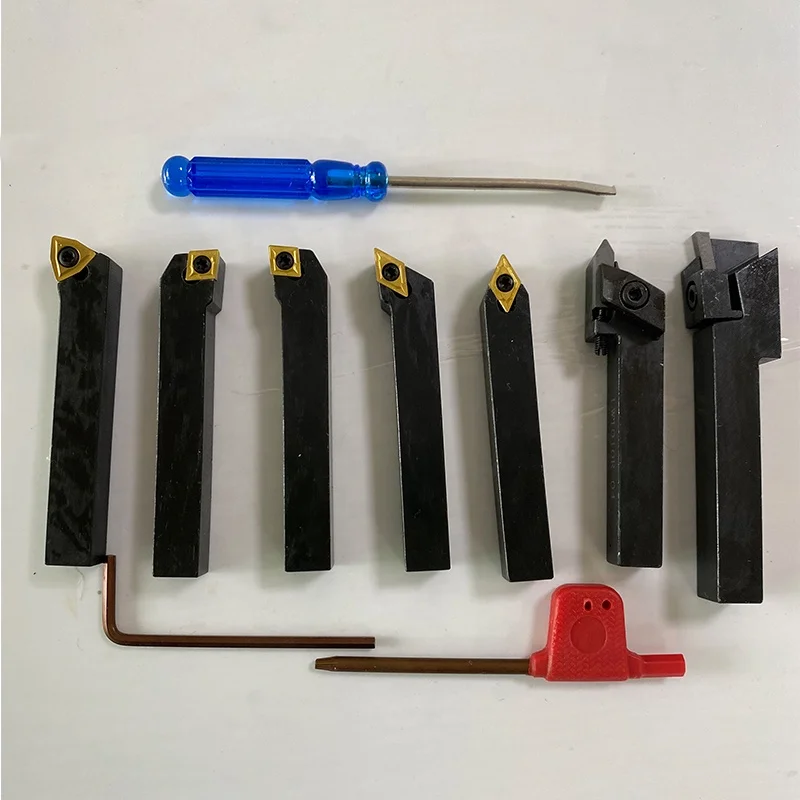 Turning tool carbide insert set cnc cutting tool 10x10mm with 7pcs made in china
