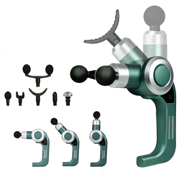 kraft hand back pulse electric wireless massage gun lcd electric vibration percussive massage gun