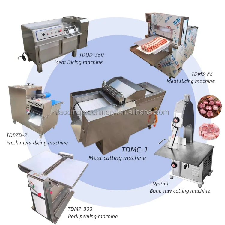 New York	electric meat cube cutter fish dicer cut goat pork	pork skin peeler	electric meat cutting machine blade