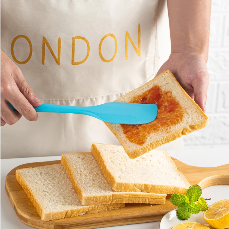 Высококачественный цветной пищевой силиконовый шпатель, набор антипригарных термостойких силиконовых инструментов для выпечки