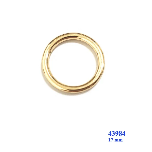 
Nickel color metal D ring buckle for bag accessories 40 mm 