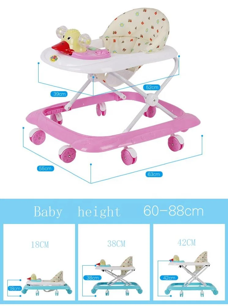 2019 Aohong hot-sale Musical baby walker,baby stroller with more color