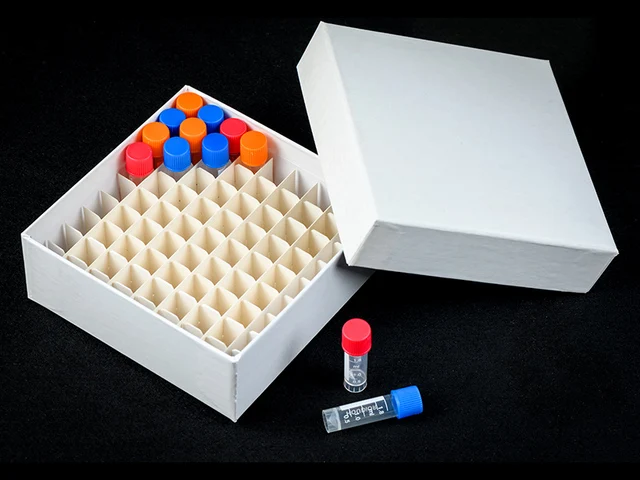 Lab Cryogenic Storage Boxes Cardboard Storage Freezing Box For Cryo Tube