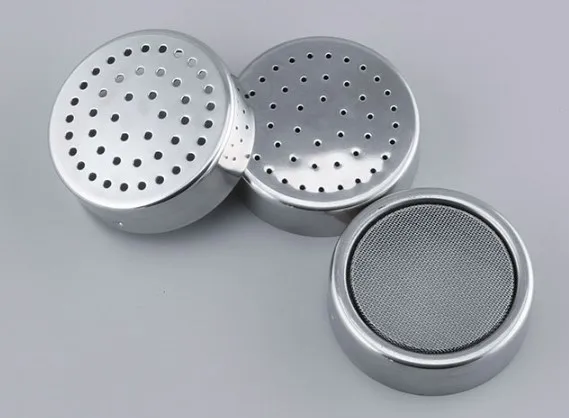 Stainless Steel Seasoning Shaker Sugar Chocolate Cocoa Powder Can Salt Pepper Shaker