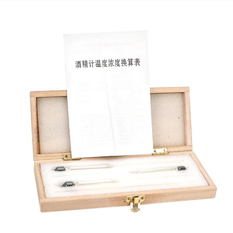 NEW 4 Piece/set 0-100% Alcoholometers Concentration Meter  Alcoholmeter Tester Alcohol Professional Tester