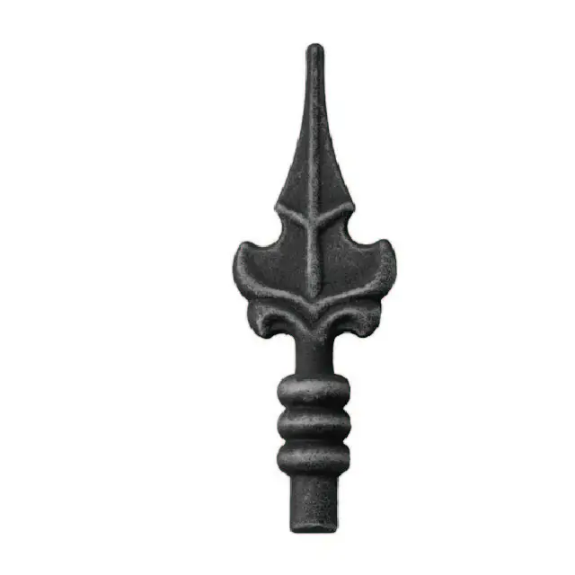 Hot wrought iron cast aluminum spear heads fence gates components best quality