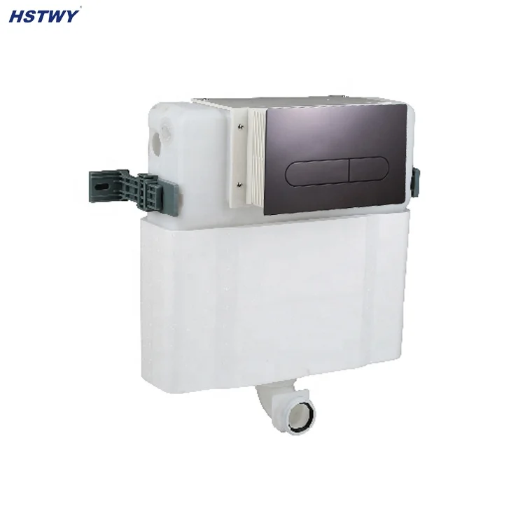 FS2001-Z Concealed Cistern for HST/WDI Wall-hung Toilet with F5110 Matte Black color Top or Front Press Flush Plate