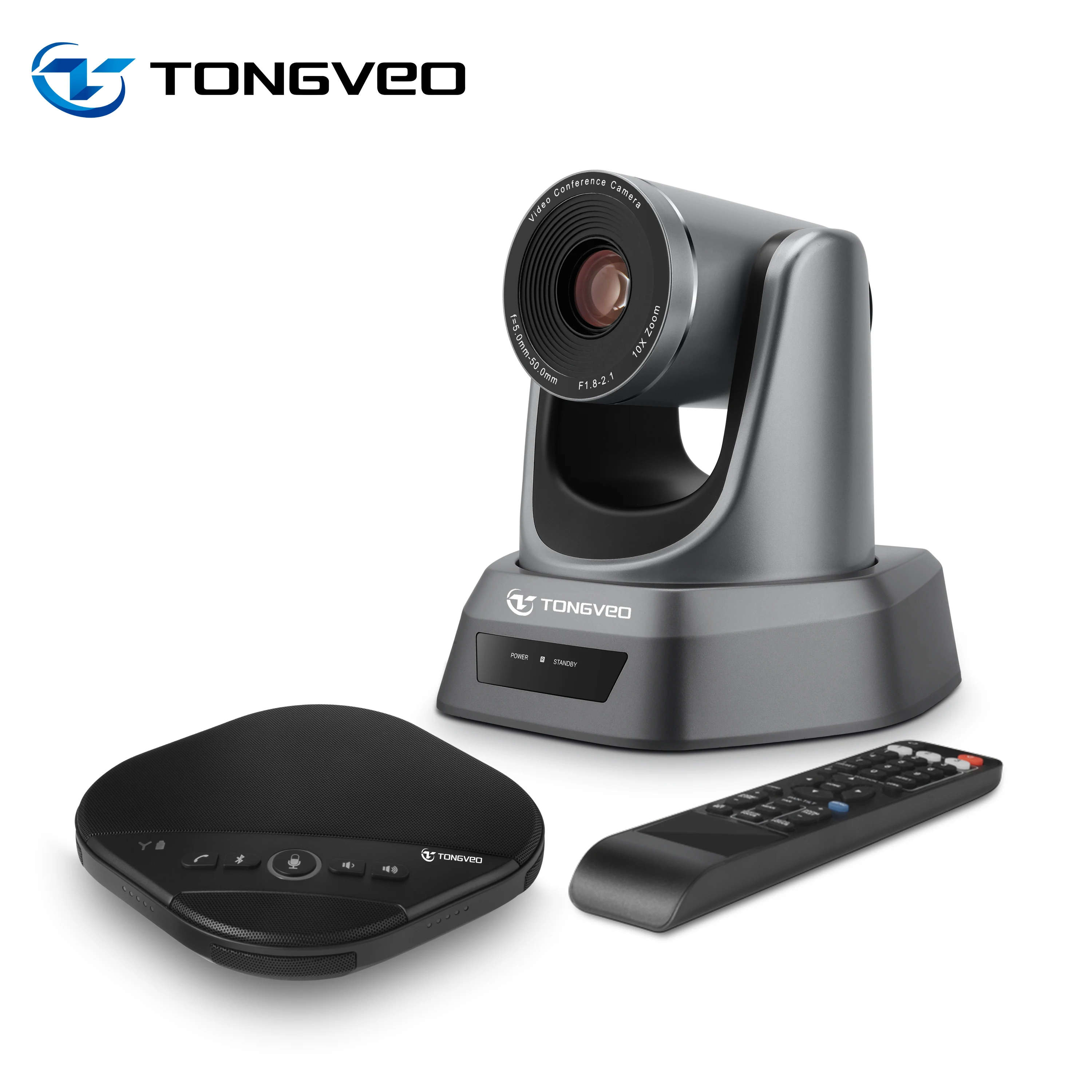 10x optical zoom 1080p FHD ptz conference camera and BT conference microphone