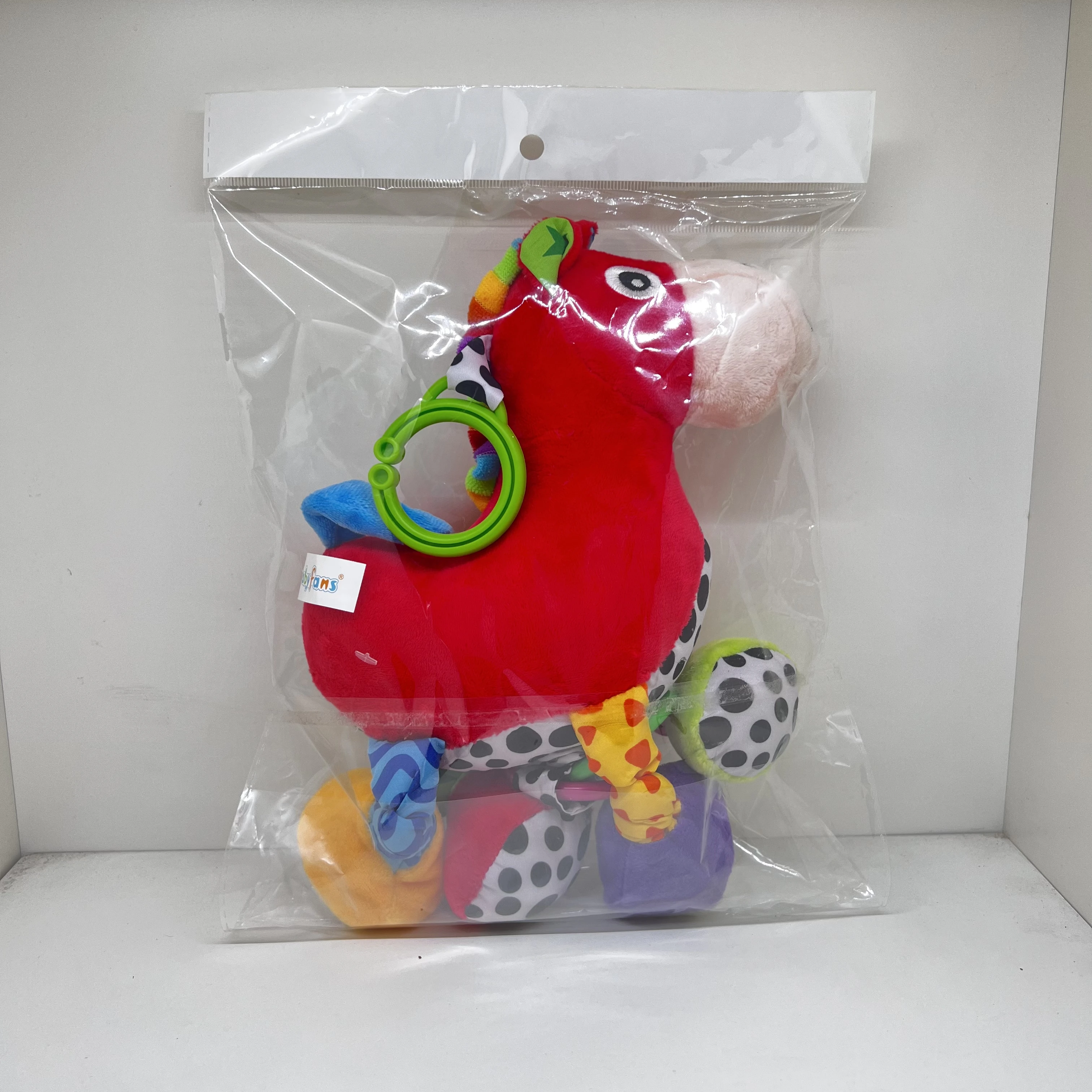 Colorful music soft baby  horse cow frog toys funny toys Baby Musical Hanging Soft Toys Baby