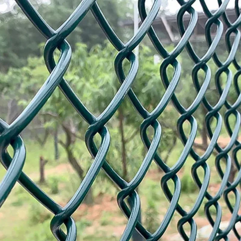 Temporary Diamond Mesh Fencing Cyclone Wire Galvanized PVC Coated Chain Link Fence