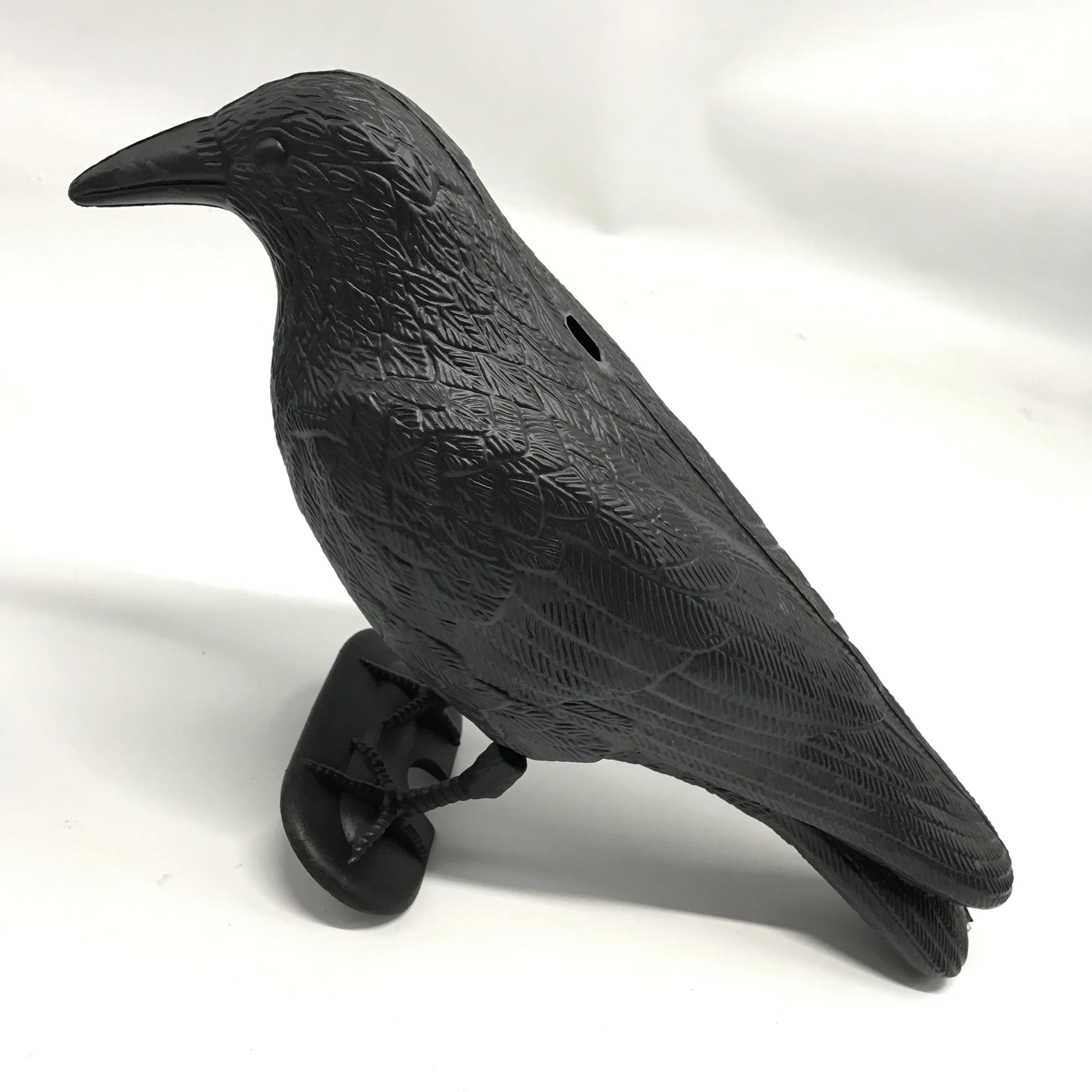 Black Plastic Hunting Crow Decoys Garden Bird Deter Scarecrow Mice Pest
