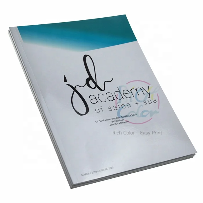 China custom cheap printing service softcover book, flyer , booklet, brochure, catalog printing