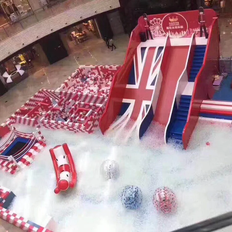 Hot Sale Colorful Pink Commercial Children Kids Games Indoor Playground Soft Equipment