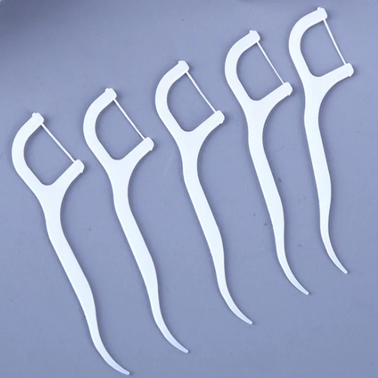 Customized Logo Plastic Eco Friendly Disposable Private Label Dental Floss Pick Toothpick Dental Floss Toothpick