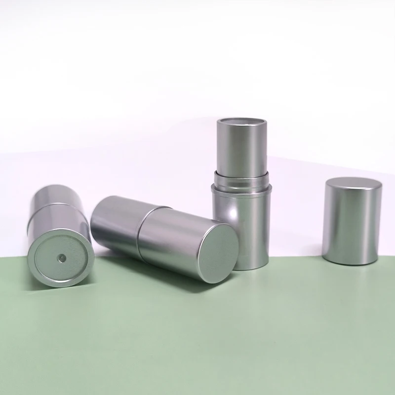 M104 White deodorant container 8g 10g big capacity round foundation concealer stick tube lip blam for cosmetic packaging