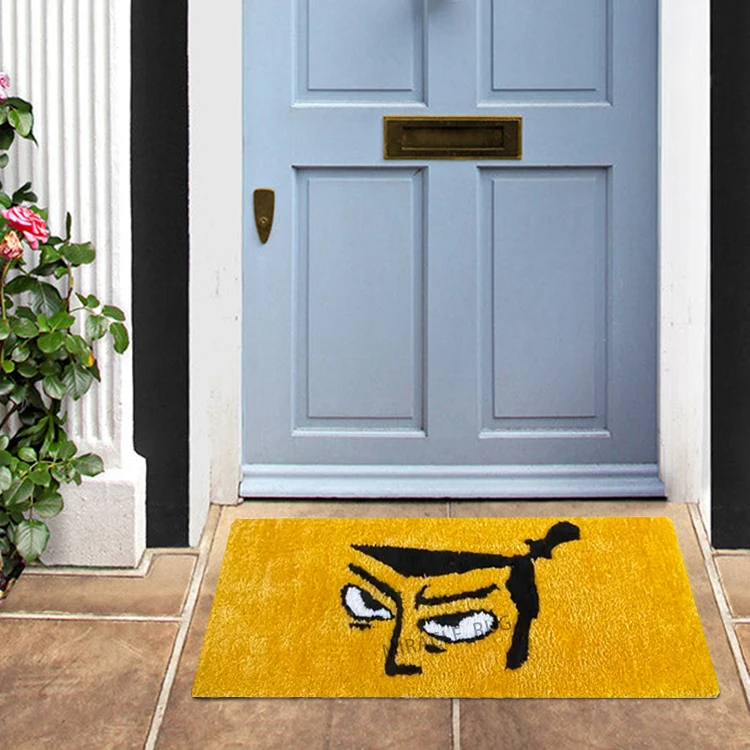 Designer Brand Customized Hand Made Area Rugs & Sets Welcome Custom Logo Doormats Outdoor Floor Carpet Abstract Door Mat