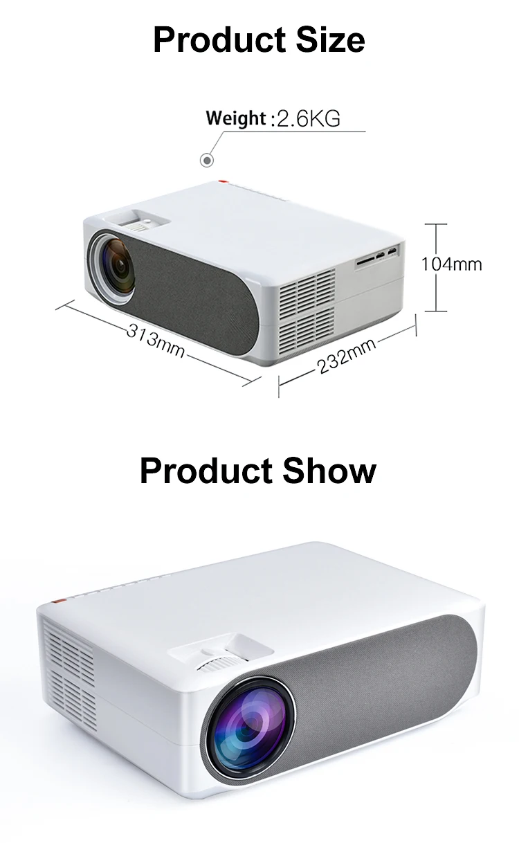 Проектор M19, 1080P Full HD Android, яркий проектор, проектор для домашнего кинотеатра, Видеопроекторы для бизнеса