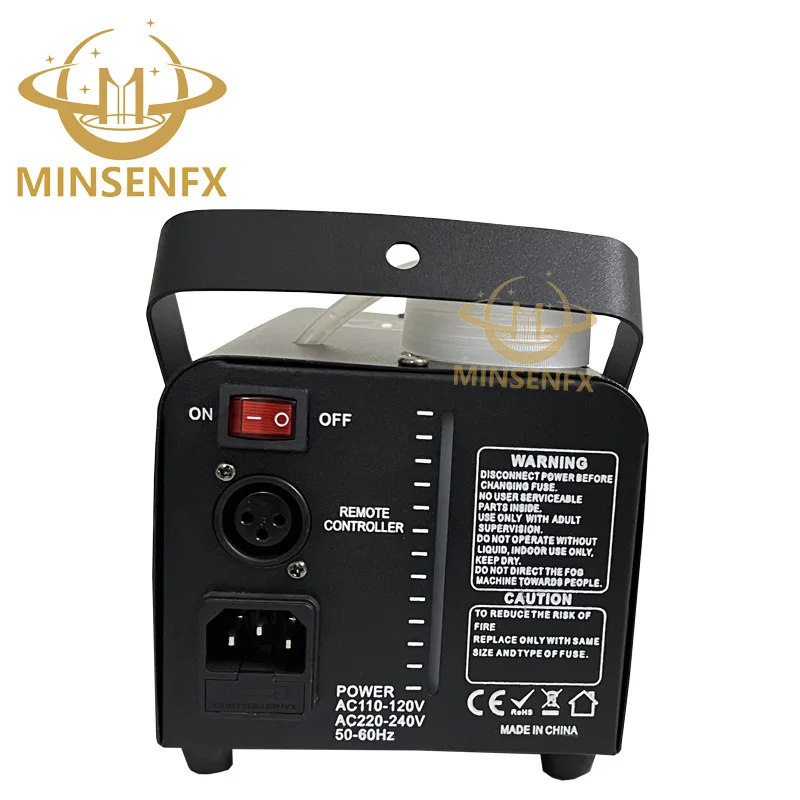 MINSENFX Professional Mini 500w Smoke Fog Machine Rgb Leds Stage Wedding Party Dj Smoke Machine