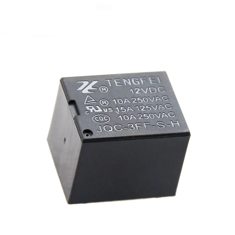 
 TENGFEI JQC-3F T73 DC12V 4 Pin Электрический триггерный релейный модуль  