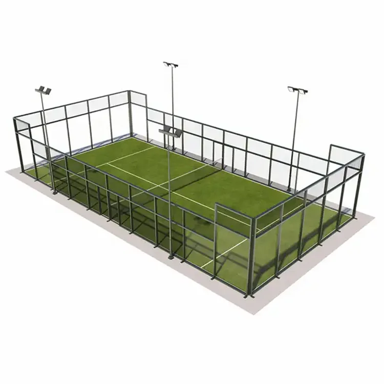 New Design Padel Court Tennis Grass Panoramic Paddle Sports Grass